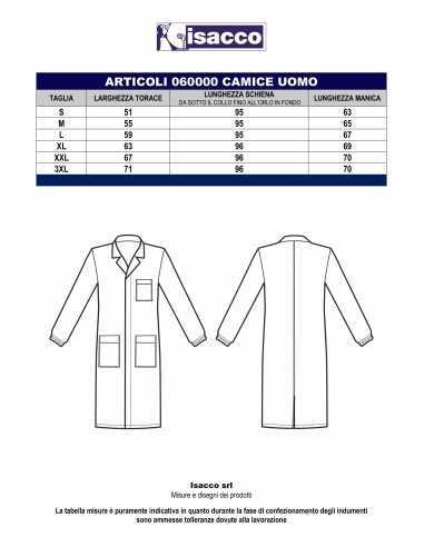 Camice da laboratorio in cotone con tasche...
