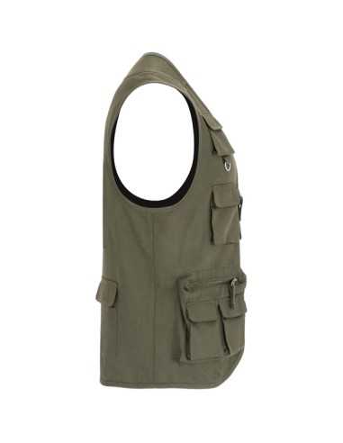 Gilet Multitasche Estivo Verde Militare Leggero...