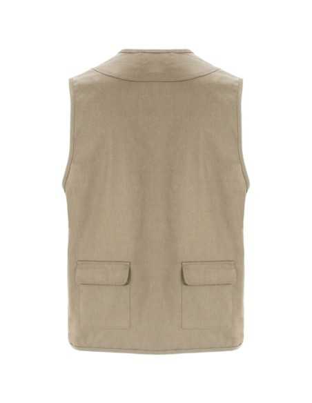 Gilet Multitasche Estivo Kaki Leggero | Poliestere e Cotone 200 g/m²