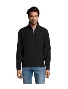 Giacca in Softshell Nera 350 g/m² con Zip | Modello HORIZON