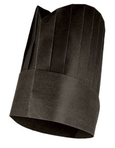 Cappello da Cuoco Monouso in TNT 23 cm Nero | Chef Hat