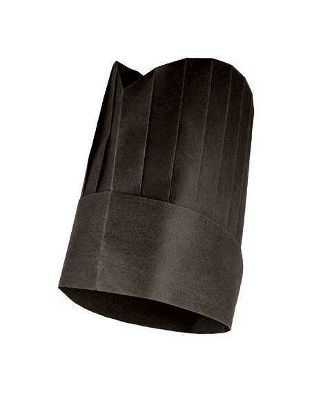 Cappello da Cuoco Monouso in TNT 23 cm Nero | Chef Hat