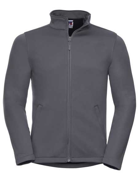 Men’s Smart Softshell – RUSSELL | Giacca Softshell Uomo | Grigio (Convoy Grey) | 2 strati senza membrana | ULTIMI PEZZI