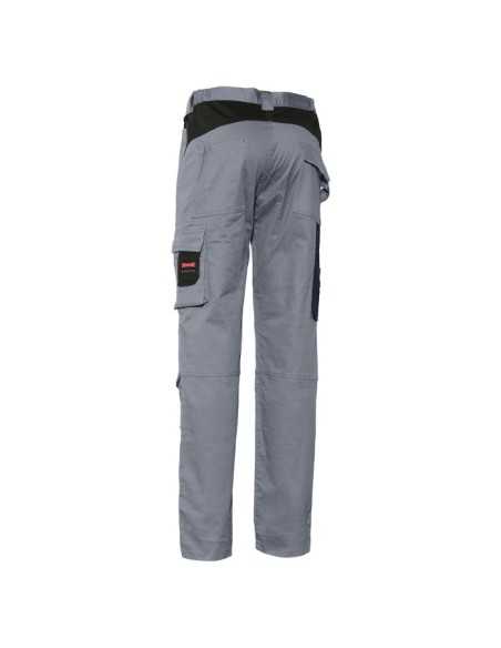 Pantalone da Lavoro Elasticizzato Grigio – Industrial Starter STRETCH | multitasche con porta-ginocchiere| ULTIMI PEZZI