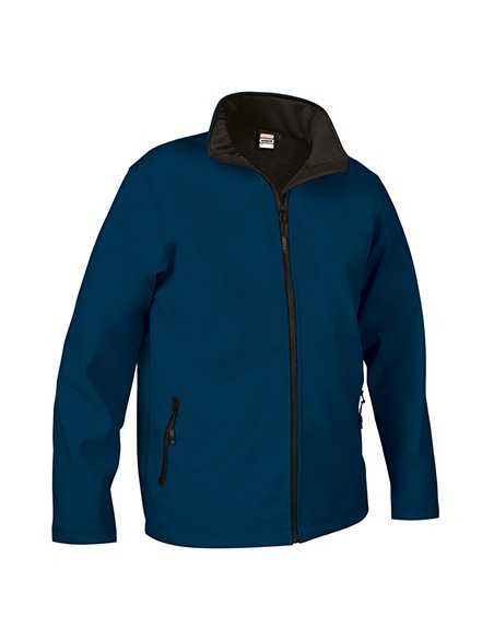 Giacca Softshell Blu Scuro da Lavoro 350 g/m² con Zip | Modello HORIZON