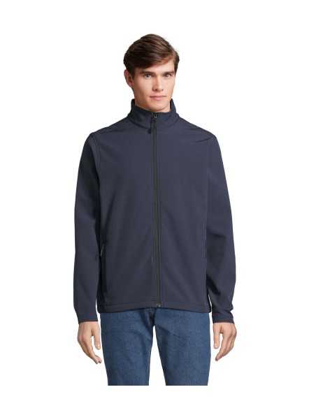 Giacca Softshell Blu Scuro da Lavoro 350 g/m² con Zip | Modello HORIZON