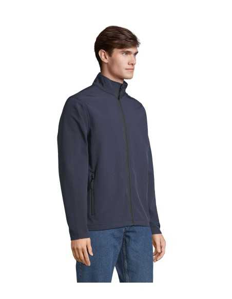 Giacca Softshell Blu Scuro da Lavoro 350 g/m² con Zip | Modello HORIZON