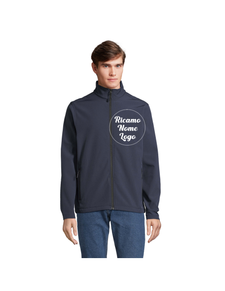 Giacca Softshell da Lavoro Personalizzabile con Stampa o Ricamo 350 g/m² | Modello HORIZON – Nero, Grigio, Blu Scuro