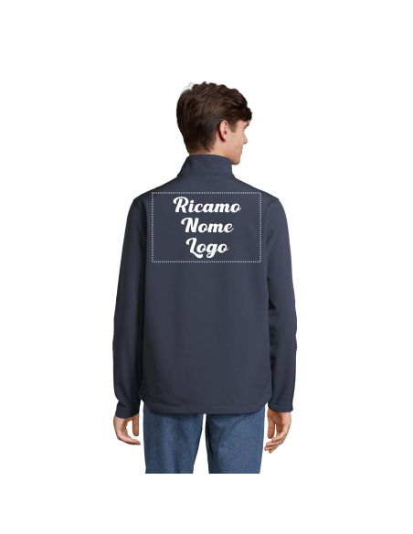 Giacca Softshell da Lavoro Personalizzabile con Stampa o Ricamo 350 g/m² | Modello HORIZON – Nero, Grigio, Blu Scuro