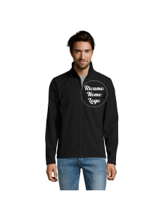 Giacca Softshell da Lavoro Personalizzabile con Stampa o Ricamo 350 g/m² | Modello HORIZON – Nero, Grigio, Blu Scuro