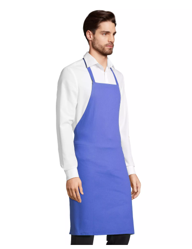 Grembiule da Cuoco Bluette con Pettorina 100%...