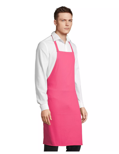 Grembiule da Cuoco Fucsia con Pettorina 100%...