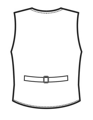 Gilet Nero da Cameriere Antimacchia Foderato...