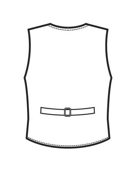 Gilet Nero da Cameriere Antimacchia Foderato 100% Poliestere 220 g/m² | ISACCO