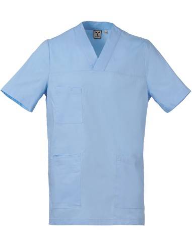 Casacca da Medico Azzurra da Uomo Elasticizzata HYGENE | Payper