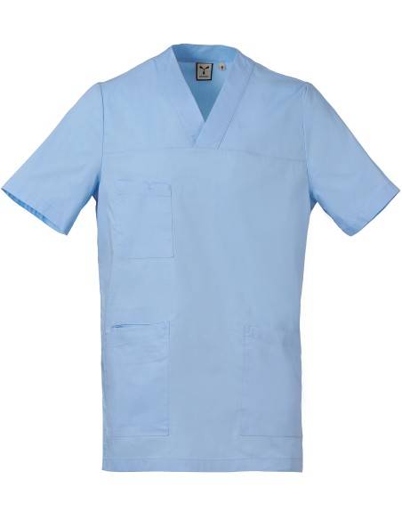 Casacca da Medico Azzurra da Uomo Elasticizzata HYGENE | Payper