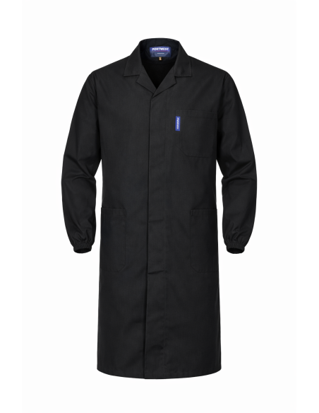 Camice da Lavoro Nero POLYBREMBO con Elastico ai Polsi | ROSSINI