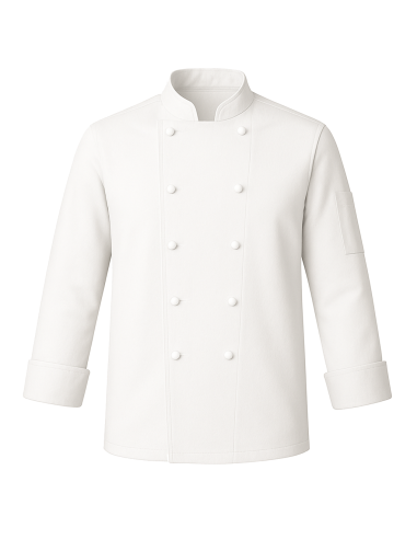 Giacca da Cuoco Bianca 100% Cotone Manica Lunga | RISTOHOUSE