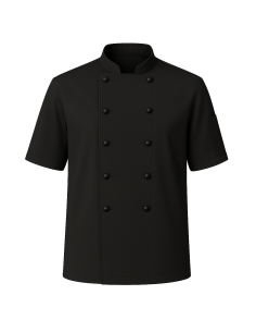 Giacca da Cuoco Nera 100% Cotone 190 g/m² Manica Corta | Marca RISTOHOUSE