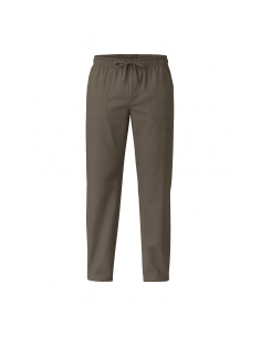 Pantalone da Cuoco Tortora con Coulisse 100% Cotone 170 g/m² | RISTOHOUSE