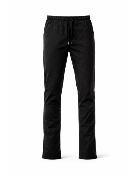 Pantalone da Cuoco Nero Elasticizzato in Ripstop COOK | Payper