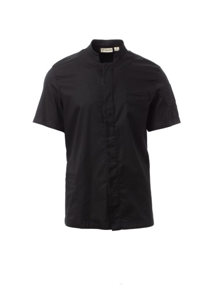 Giacca da Cuoco SUPREME Nera Payper Manica Corta Elasticizzata a Coreana | Payper