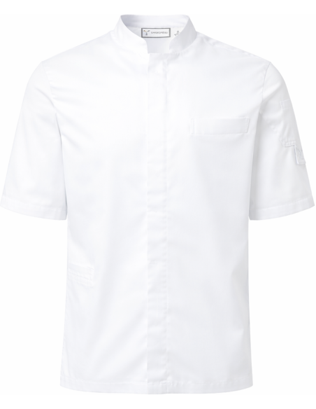 Giacca da Cuoco Bianca SUPREME Payper Manica Corta Elasticizzata a Coreana | Payper