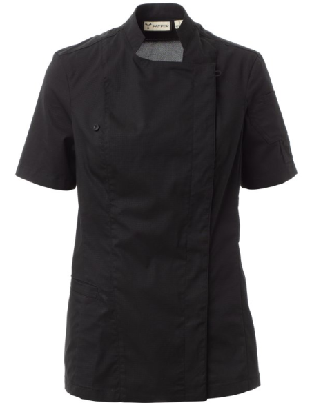 Giacca da Cuoca Nera Mezza Manica STARLIGHT MESH LADY | Payper