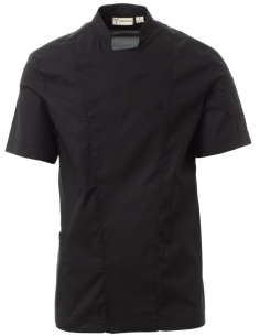 Giacca da Cuoco Nera Manica Corta STARLIGHT MESH | Payper