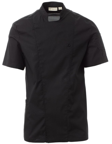 Giacca da Cuoco Nera Manica Corta STARLIGHT MESH | Payper
