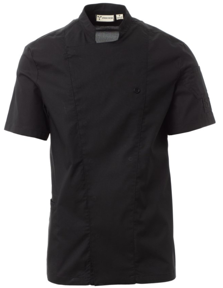 Giacca da Cuoco Nera Manica Corta STARLIGHT MESH | Payper
