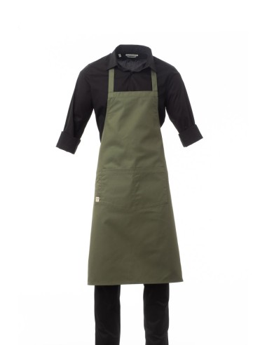 Grembiule BOUTIQUE Verde militare con Pettorina...