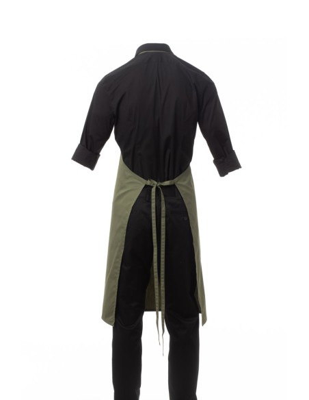 Grembiule BOUTIQUE Verde militare con Pettorina Leggero con Tasca | PAYPER