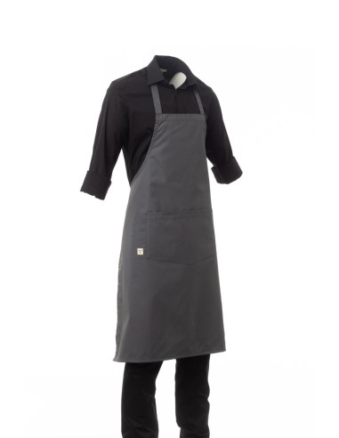 Grembiule BOUTIQUE Grigio con Pettorina Leggero...