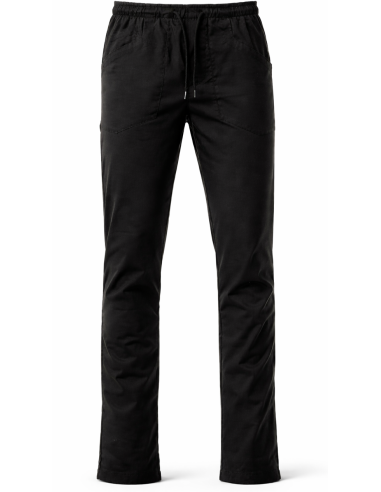 Pantalone da Cuoco Nero Elasticizzato in Ripstop COOK | Payper