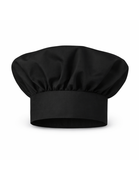 Cappello da Cuoco Nero Regolabile 100% Cotone 190 g/m² | RISTOHOUSE