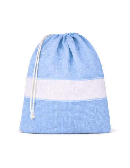 Kit Asilo 100% Cotone con Ricamo Personalizzato – Sacca, Bavaglino e Asciugamano